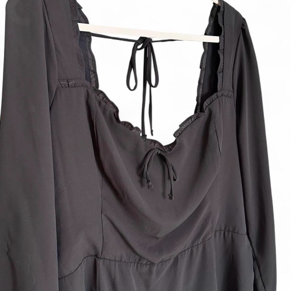 Abercrombie & Fitch XL Black Long Sleeve Mini Dress - Picture 3 of 6